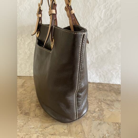 Michael Kors Dark brown/espresso leather tote shoulder bag - Picture 4 of 9